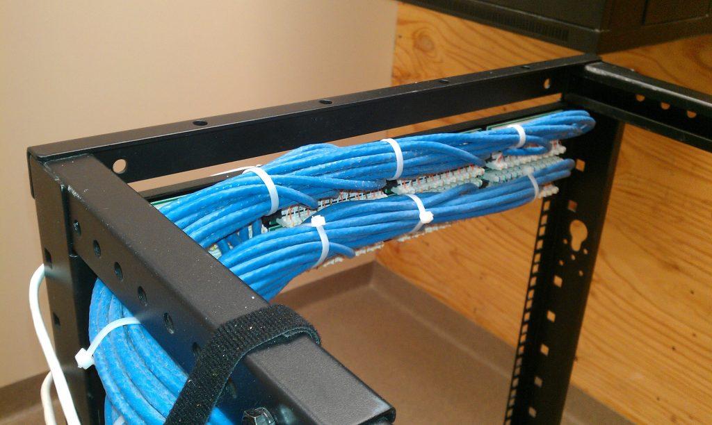 Network cabling installed