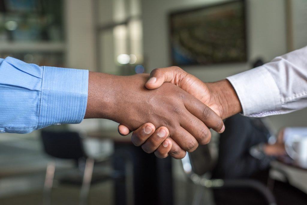 handshake closeup